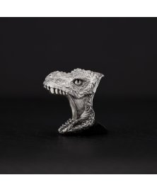 Anillo tiranosaurio rex plata de ley dinosaurio