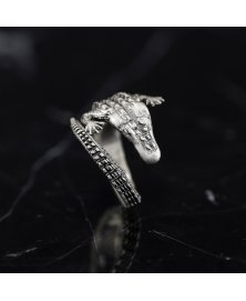 Ring alligator sterling silver