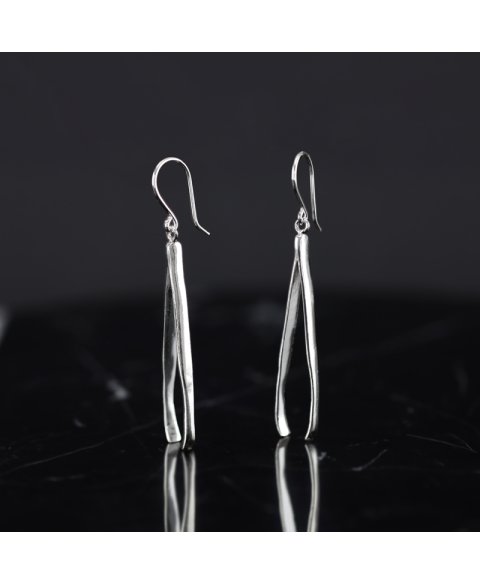 Earrings tweezers sterling silver