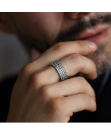 Sterling silver man ring