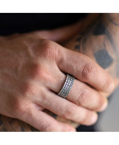 Sterling silver man ring
