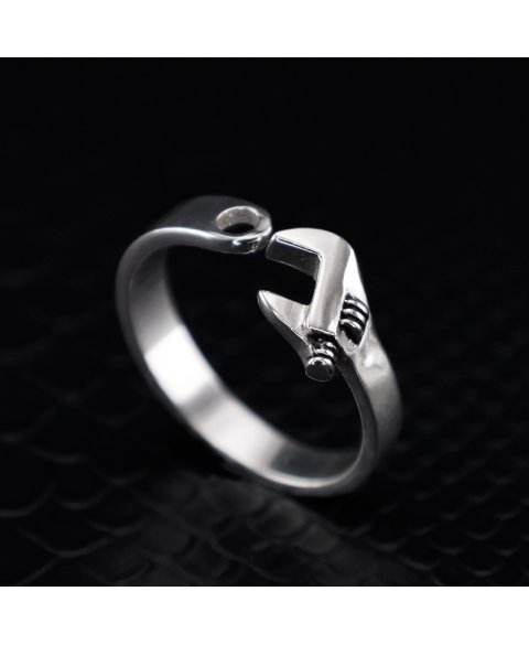 Wrench ring sterling silver