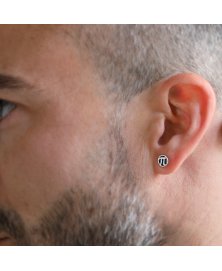 Pi number mini earrings stud sterling silver