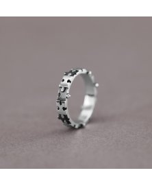Sterling silver puzzle ring