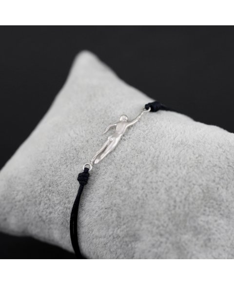 Sterling silver swimmer bracelet